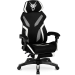 Žaidimų fotelis sukamasis Mebel Elite MAXIMO Juodai baltas