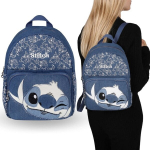 &bdquo;Disney&ldquo; Stitch Jeans kuprinė, maža miesto kuprinė 31x24x12 cm, Universalus