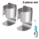 Bathroom accessories,Stainless Steel Toothbrush Holder | Self-Adhesive Wall Mount for Electric Toothbrushes,