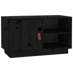 TV spintelė，TV staliukas，Televizoriaus spintelė, juoda, 70x34x40cm, pu&scaron;ies masyvas CFE71310