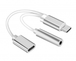 Audio adapteris i&scaron; Type-C į 3,5mm AUX