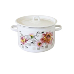 Emaliuotas puodas su dangčiu, 12 l.