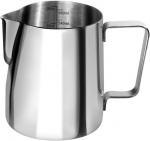 Stiklinės, puodeliai, ąsočiai,Nerūdijančio plieno pieno ąsotis - Cappuccino ir Latte putų ąsotis | Sidabras, 1000 ml Talpa, 600 ml