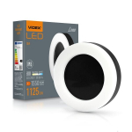 Lauko &scaron;viestuvas LED 15W, IP65 Videx, juoda+balta