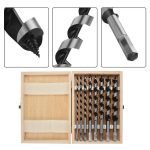Hetang Yuese Sukamųjų grąžtų rinkinys i&scaron; 8 medienos apdirbimo susuktų grąžtų anglinio plieno ilgis 230 mm skersmuo 6 mm 8 mm 10 mm 12 mm 14 mm 16 mm 18 mm 20 mm