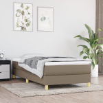 vienvietė lova，suaugusiųjų lova,Lovos rėmas be čiužinio, taupe, 90x200 cm, audinys CFE6479392
