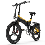 Elektrinis dviratis Lankeleisi G650 20", geltonas