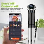 &bdquo;WiFi Sous Vide&ldquo; aparatas 1100 W tyliai veikia &bdquo;Tuya&ldquo; programos valdymas, tikslus temperatūros ir laiko skaitmeninis ekranas, tikslus gaminimas, kad rezultatai būtų puikūs
