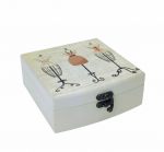 Medinė dėžutė siuvimo reikmenims, 15x14.5 H6.5