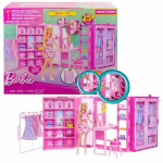 Barbie Svajonių Drabužinė su Lėle ir Aksesuarų Rinkiniu