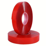 Dvipusė skaidri nano juosta, Raudona 10 mm pločio * 1 m ilgio * 0,8 storio