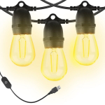 USB maitinama LED girlianda, 5V-USB-10 lemputė-2700k