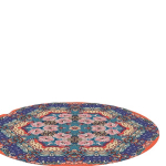 Apvalus mandalos kilimas, 62,99 * 62,99 colio / 160 * 160 cm