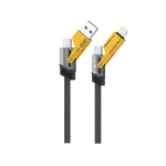 XO cabel NB283 4w1 USB-C - Lightning + USB + USB-C 60W 1,0 m ilgio &scaron;ynos