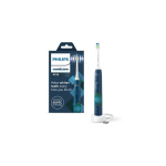 Philips Sonicare 4100 soninė elektrinė dantų &scaron;epetėlis su dviem režimais, slėgio jutiklis ir laikmatis, tamsiai mėlyna, modelis HX368