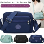 Moteri&scaron;ka poliamido pečių rankinė, BJ8820 Satchel Blue