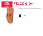 Dėklas Felco 910+ i&scaron; natūralios odos sekatoriams ir galąstuvui