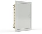 PLASTIKOWA OBUDOWA INSTALACYJNA Z DRZWIAMI METALOWYMI, PODTYNK., IP40, 2 RZĘDY, 24 MODUŁY Noark PMF 24 107102