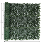 Dekoratyvinė tvorelė, 500x150 cm, 3 vnt., žalia