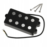 4 stygų bosinio humbuckerio garso nuėmikliai su 3 tvirtinimo varžtais, juodos spalvos