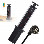 Bedee maitinimo lizdas stalui su 3 lizdais + 2 usb jungtimis, prakti&scaron;kas