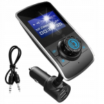 Bluetooth Fm transmiteris 2x Usb Mp3 Jack įkroviklis