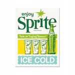 Nostalgi&scaron;kas Art magnetas &scaron;aldytuvui Sprite Cola Ice Original