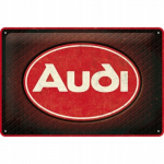 Nostalgic Art Plakatas 20x30 Audi Logo Red Shine