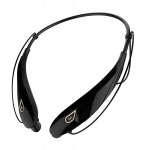Y98 Bluetooth ausinės su kaklo juosta Belaidės V5.0 Juodos+auksinės nereguliarios