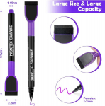 Voton baltos lentos žymeklis, 12 spalvų magnetinių lentos ra&scaron;iklių ir trintuko rinkinys, plonas folijos galiukas, nuvalomi žymekliai ir sausai valomi žymekliai biurui, namams, mokyklai