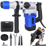 Elektrinis smūginis grąžtas su priedais ir 220w galia griovimo darbams