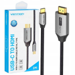 Vention Usb-c į Hdmi adapterio kabelis Usb C Uhd 4k 60hz Thunderbolt 2m