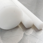 Poliamido Pa6 apvalus strypas, natūralus, skersmuo 180 mm, plastikinis strypas įvairaus ilgio, ilgis nuo 25 mm iki 2000 mm, poliamido apvali medžiaga pagal užsakymą