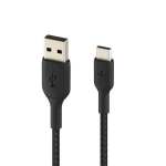 USB į USB-C kabelis - BELKIN - 18W - Apsuktas nailonas - 15cm - Įkrovimas ir sinchronizavimas