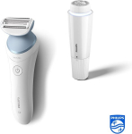 Philips Lady Shaver Series 8000 belaidis &scaron;lapias/sausas skustuvas su 5 priedais ir veido plaukų &scaron;alinimo įrenginiu (modelis Brl166/91)