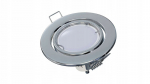 Komplektas Led Labs Vepa chromo rėmelis + Gu10 lizdas + 8w lemputė
