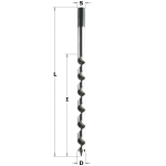 Cmt Spiralinis grąžtas 20x155x230mm medienai