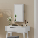 Kabantis Juvelyrikos Kabinetas, 67x37x10,5 cm, Balta, Riputatav ehtekapp, SONGMICS JBC51W, 67x37x10.5 cm, Valge