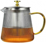 Arbatinukas su sietelio įdėklu - 800 ml stiklinis arbatinukas su nerūdijančio plieno filtru - atsparus kar&scaron;čiui (-30&deg; iki 150&deg;c) - arbatos ruo&scaron;imo įrenginys biriai arbatai - stiklinis puodas viryklei ir elektrinei keramikos plok&scaron;tei