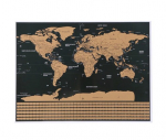Nutrinamas pasaulio žemėlapis TravelTrack, 82x59cm