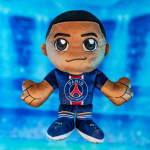 Bleacher Creatures Psg Kylian Mbapp Kuricha pliu&scaron;inis žaislas 20,32 cm - mink&scaron;ta Chibi įkvėpta futbolo superžvaigždė