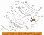 Mercedes-Bens W117 priekinio bamperio grotelių &scaron;oninis laikiklis De&scaron;inysis originalus A1178850800