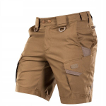 Trumpi vyri&scaron;ki &scaron;ortai M-Tac Aggressor Short Karinės kelnės Rip-Stop YKK Teflon, Coyote Brown