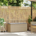 sodo suolas su pagalvėlė smėlio spalvos 110x40x44cm poliratanas CFE4208368
