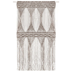 Užuolaida, taupe spalvos, 140x240cm, medvilnė, makrame stiliaus CFE8814393