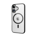 Telefono dėklas Rock Guard Series Magnetic, Iphone 16, skaidri-juoda