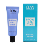 Geliniai dažai antakiams Brow Gel Tint Elan, Neutral Brown, 20ml