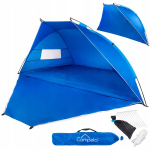 Paplūdimio palapinė Campela CA0077BLU 2in1, 245 x 130 x 110 cm, UPF50+, mėlyna