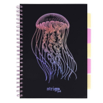 Apskritas sąsiuvinis, A4/100K tinklelis Medusa Depths, Strigo