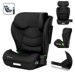 Automobilinė kėdutė Lionelo Neal i-Size Black Carbon, 100-150 cm, juoda